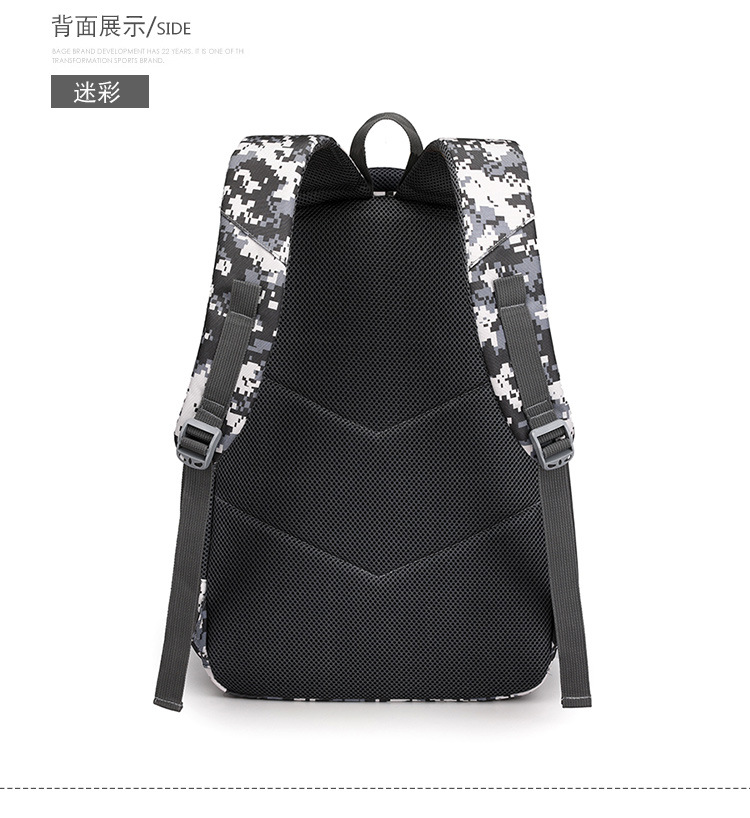 2021 New Children's Primary School Grade 3-6 Schoolbag Jesus Survival Camouflage Chicken Eating Level 3 Backpack Men's Backpack