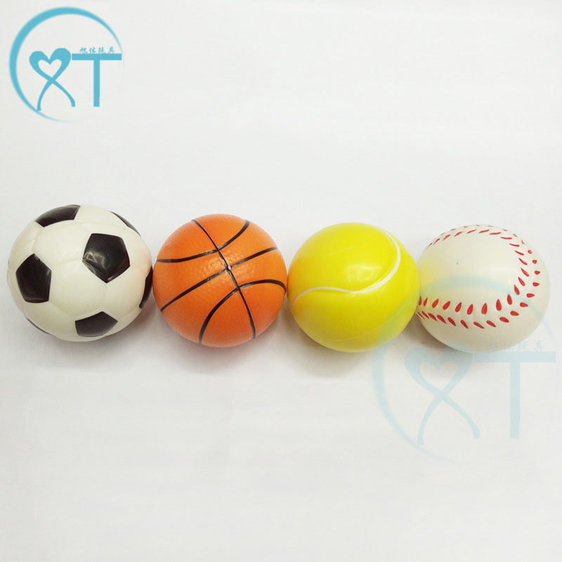 Cross-Border Manufacturers Decompress 63Mmpu Ball Decompression Football Tennis Vent Pu Ball Foam Bouncy Ball