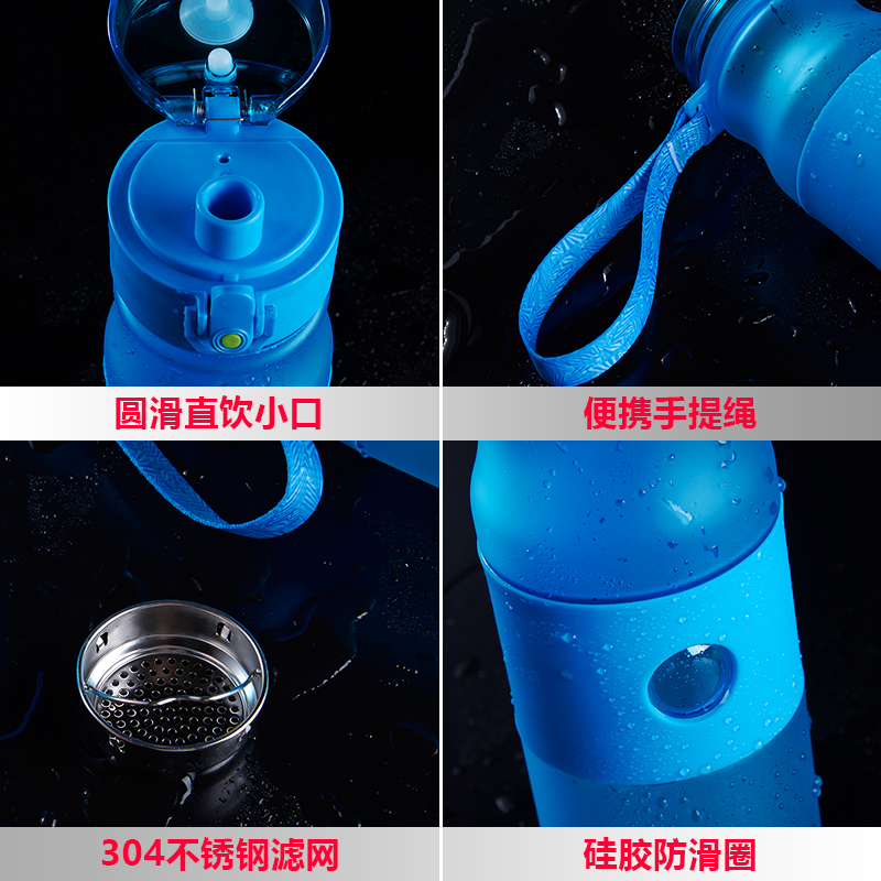 Outdoor space cup 580ML plastic leakproof sports cup