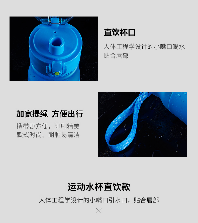 Outdoor space cup 580ML plastic leakproof sports cup Outdoor space cup 580ML plastic leakproof sports cup
