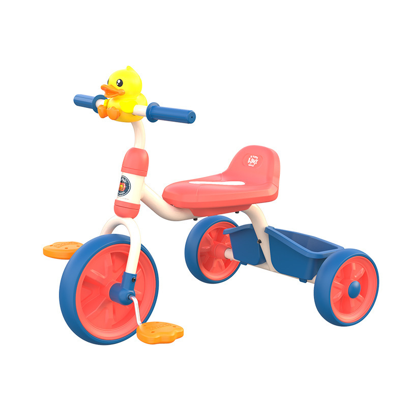 Le&#039;s Small Yellow Duck Children&#039;s Tricycle Pedal Bicycle Baby and Infant Children&#039;s 1-3 Years  Baby Bike
