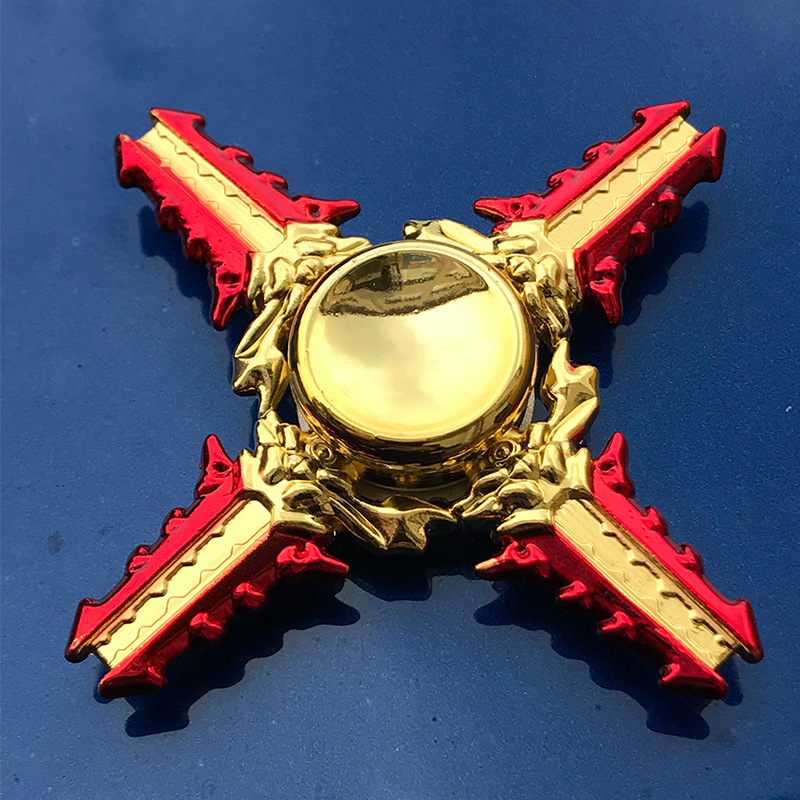 Xu Jutao New Chicken Metal Fidget Spinner Popular Fortress Hand Spinner Jesus Survival Toy Stall