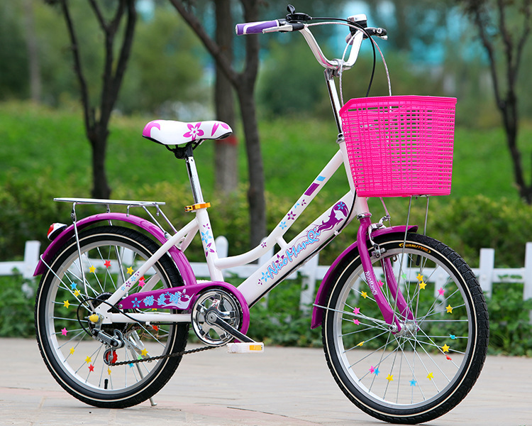 The princess bike girl's bicycle is 18 inches, 20 inches and 22 inches.