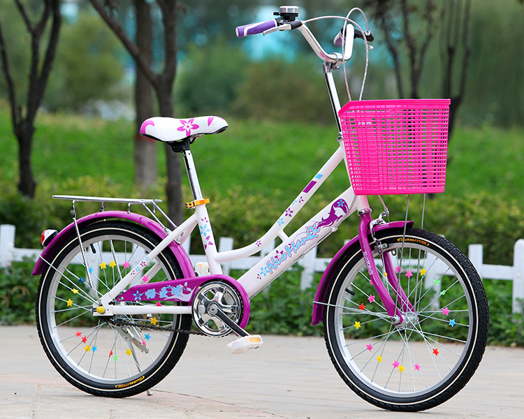 The princess bike girl's bicycle is 18 inches, 20 inches and 22 inches.