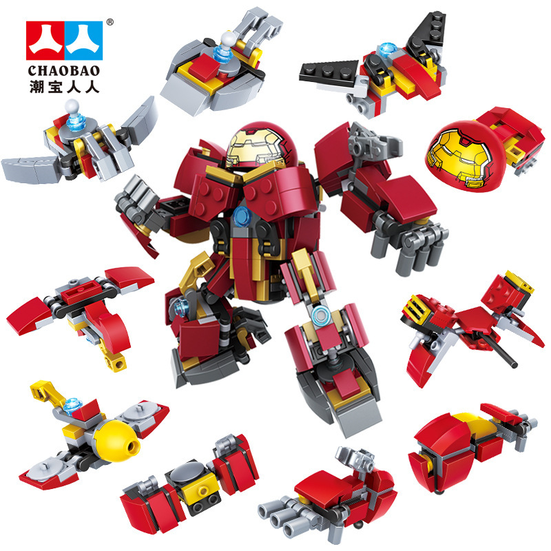 Transformable Mecha Jesus Survival Boy Children Educational Assembly Toy Car Building Blocks Compatible with Lego Training Gifts
