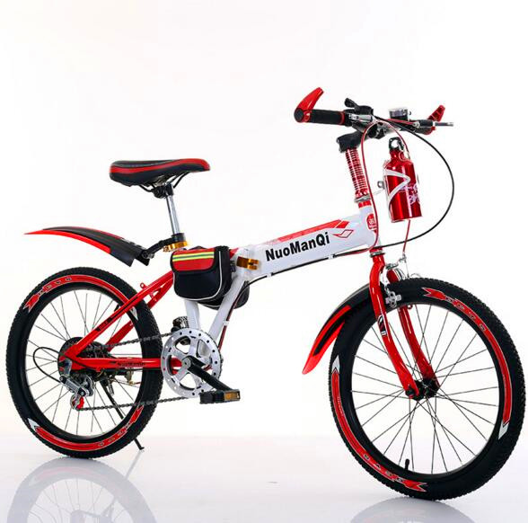 Adult mountain speed change folding bicycle 18