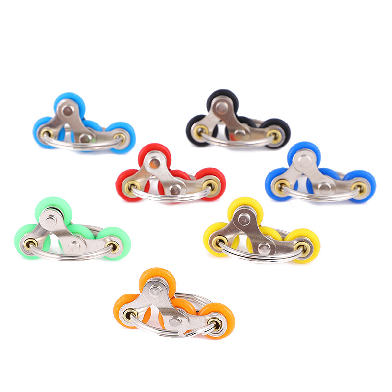 Key Ring Fidget Toy Decompression Chain Vent Toy Decompression Chain Bicycle Chain Keychain Key Ring Fidget Toy Decompression Chain Vent Toy Decompression Chain Bicycle Chain Keychain