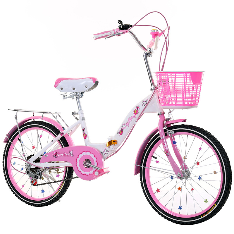 Children folding bicycle single speed variable speed princess style 182 Children folding bicycle single speed variable speed princess style 182
