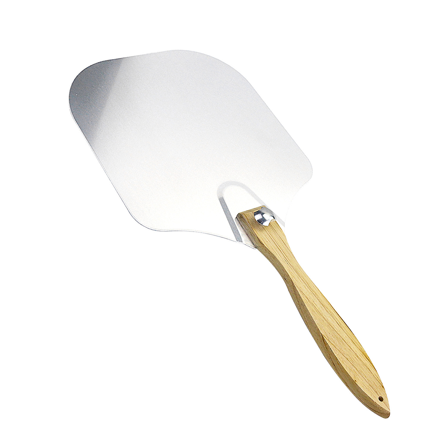 Folding Aluminum Pizza Shovel Wooden Handle Transfer Pizza Shovel Five-in-One New Cake Pizza Shovel Baking Tool
