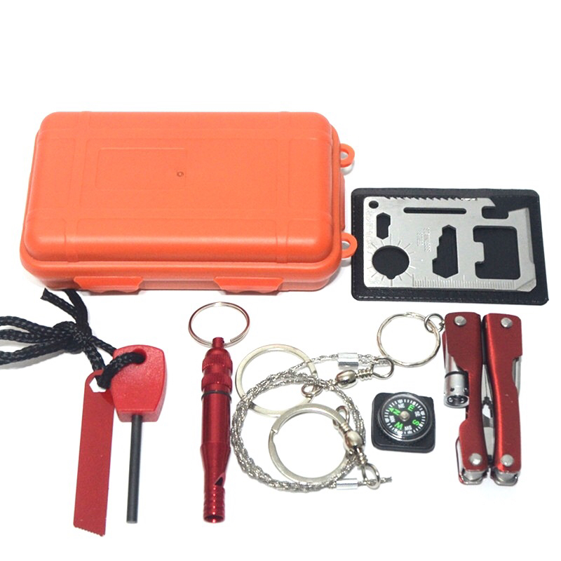 Outdoor Waterproof Sealed Box Waterproof Plastic Box SOS Box Field Survival Storage Box EDC