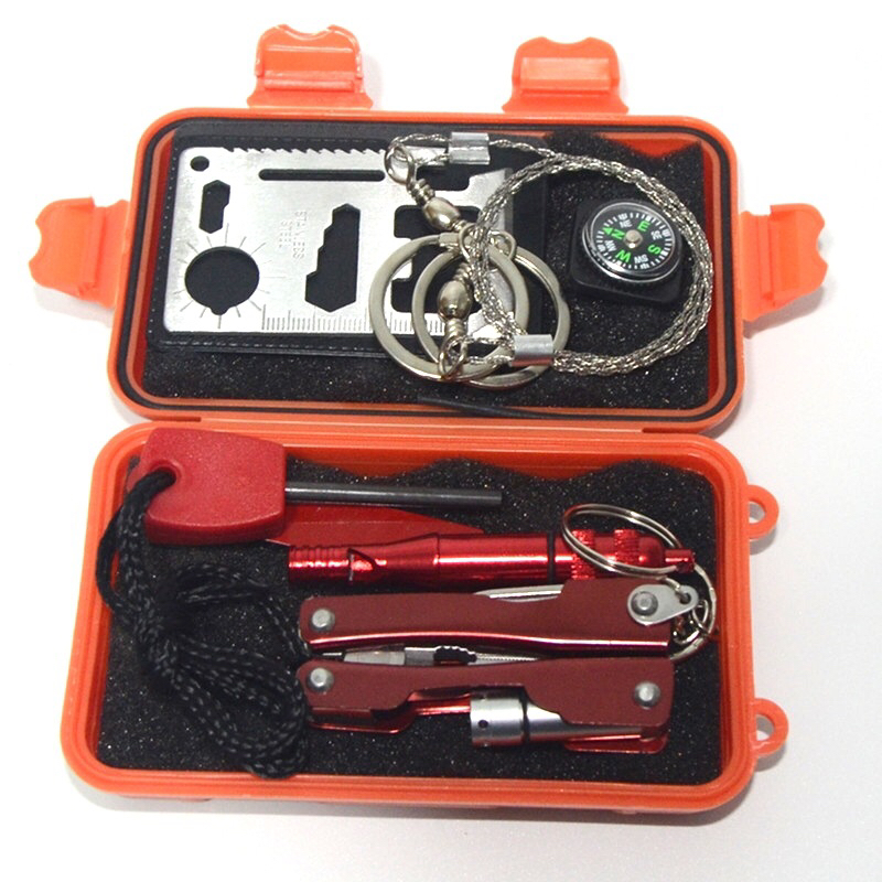 Outdoor Waterproof Sealed Box Waterproof Plastic Box SOS Box Field Survival Storage Box EDC
