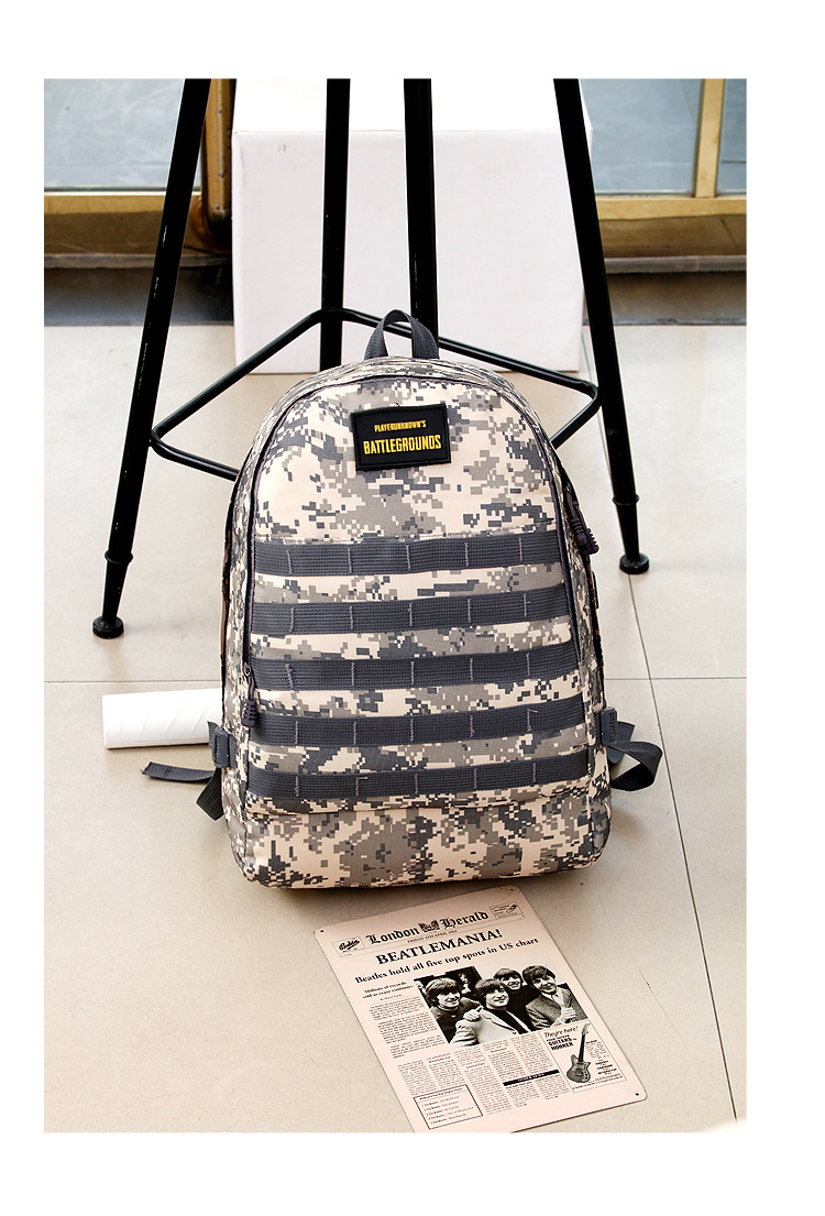 Jesus Survival Backpack Eating Chicken Same Style Level 3 Backpack Camouflage Student Schoolbag Large Capacity Men's and Women's Travel Bag Backpack Jesus Survival Backpack Eating Chicken Same Style Level 3 Backpack Camouflage Student Schoolbag Large Capacity Men's and Women's Travel Bag Backpack