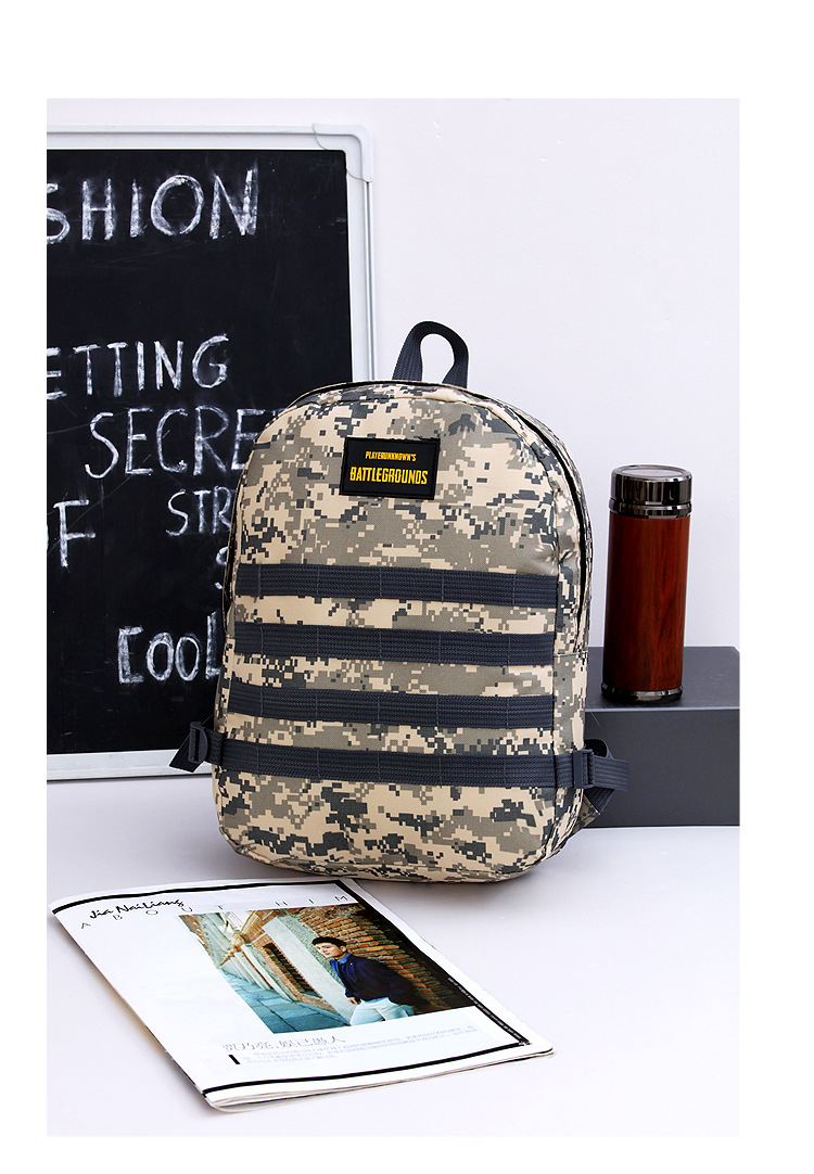 Jesus Survival Backpack Eating Chicken Same Style Level 3 Backpack Camouflage Student Schoolbag Large Capacity Men's and Women's Travel Bag Backpack Jesus Survival Backpack Eating Chicken Same Style Level 3 Backpack Camouflage Student Schoolbag Large Capacity Men's and Women's Travel Bag Backpack