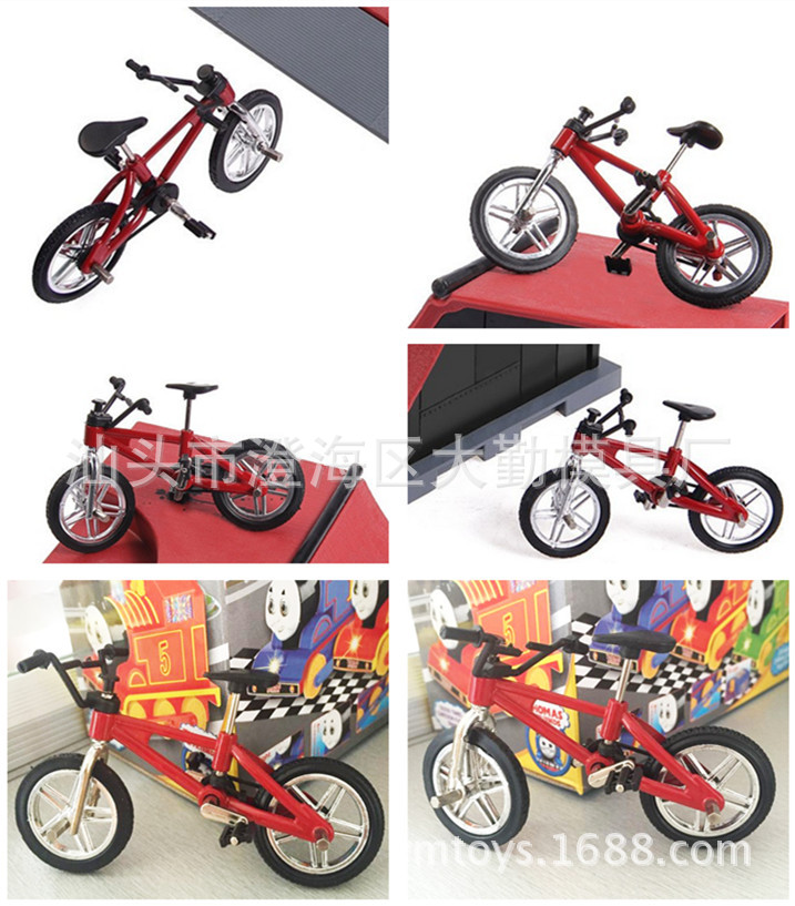 Mini Bicycle Model Creative Simulation Alloy Finger Bicycle Amazon Toy Gift Cake Ornaments