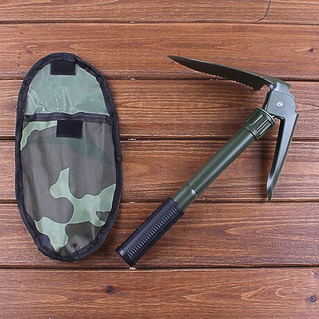 Multi-functional outdoor camouflage folding military shovel for multi-use gardening shovel Multi-functional outdoor camouflage folding military shovel for multi-use gardening shovel