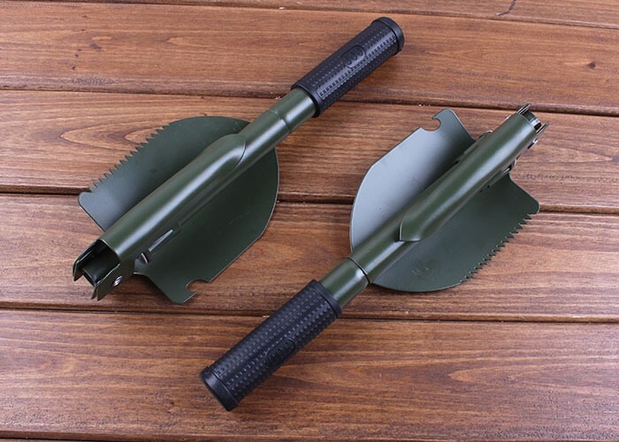 Multi-functional outdoor camouflage folding military shovel for multi-use gardening shovel Multi-functional outdoor camouflage folding military shovel for multi-use gardening shovel