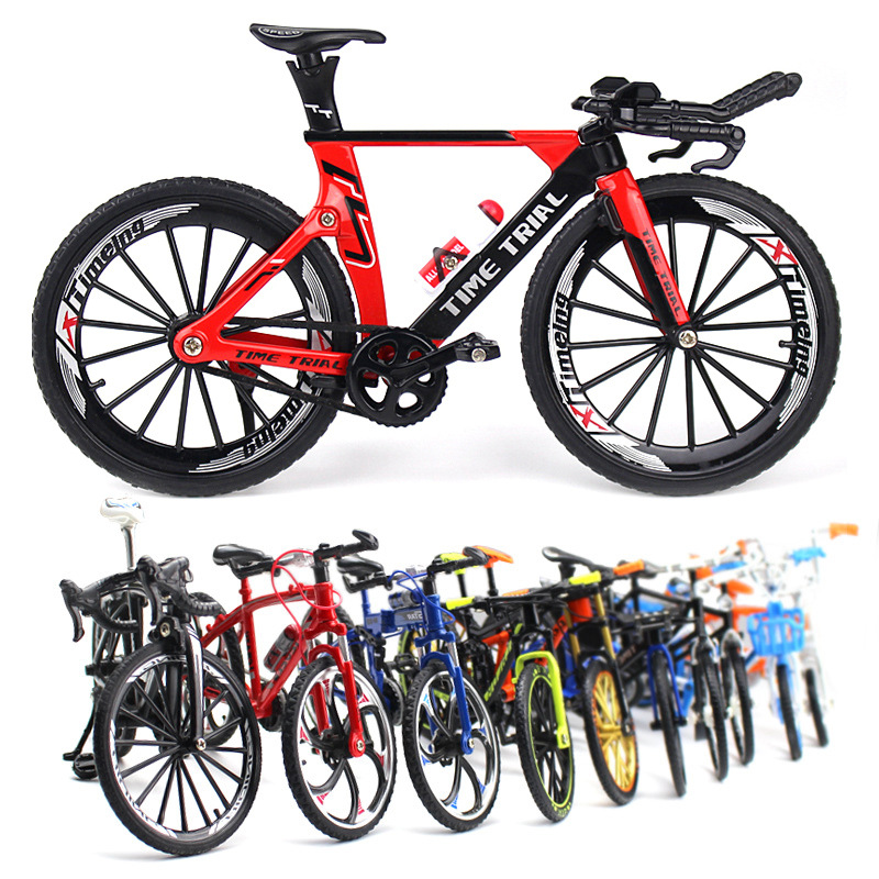 New Cross-Border Creative Alloy Simulation Bike Model Ornaments Mini Bicycle Toy Model Collection Gift