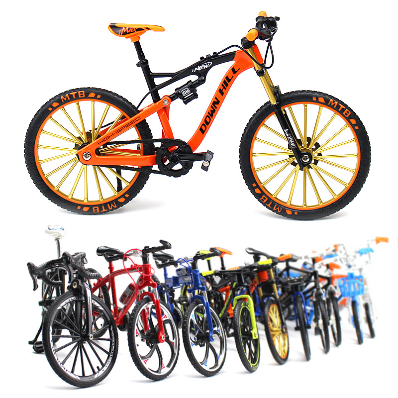 New Cross-Border Creative Alloy Simulation Bike Model Ornaments Mini Bicycle Toy Model Collection Gift