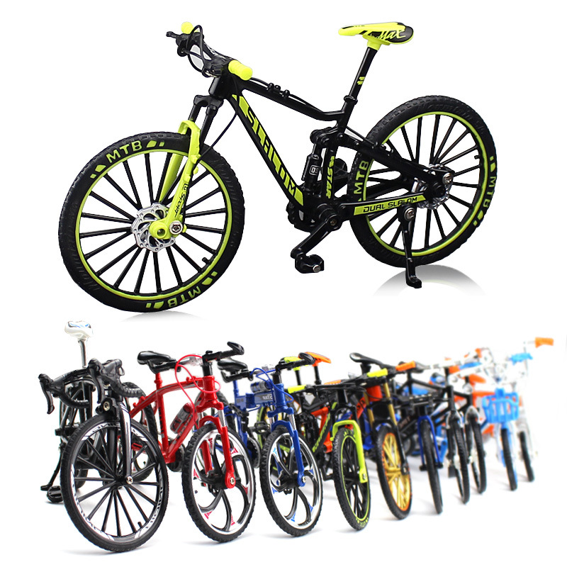 New Cross-Border Creative Alloy Simulation Bike Model Ornaments Mini Bicycle Toy Model Collection Gift