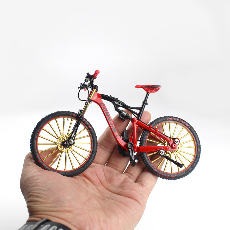 New Cross-Border Creative Alloy Simulation Bike Model Ornaments Mini Bicycle Toy Model Collection Gift