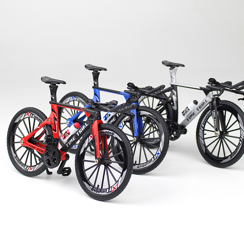 New Cross-Border Creative Alloy Simulation Bike Model Ornaments Mini Bicycle Toy Model Collection Gift