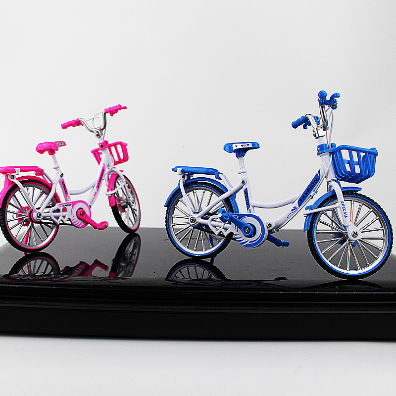 New Cross-Border Creative Alloy Simulation Bike Model Ornaments Mini Bicycle Toy Model Collection Gift