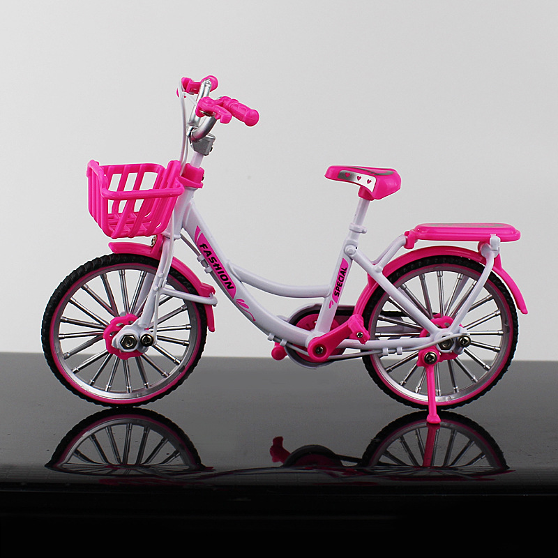 New Cross-Border Creative Alloy Simulation Bike Model Ornaments Mini Bicycle Toy Model Collection Gift