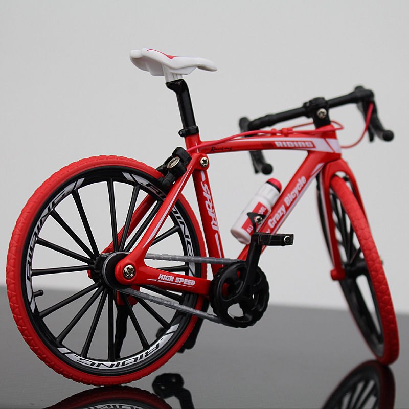 New Cross-Border Creative Alloy Simulation Bike Model Ornaments Mini Bicycle Toy Model Collection Gift