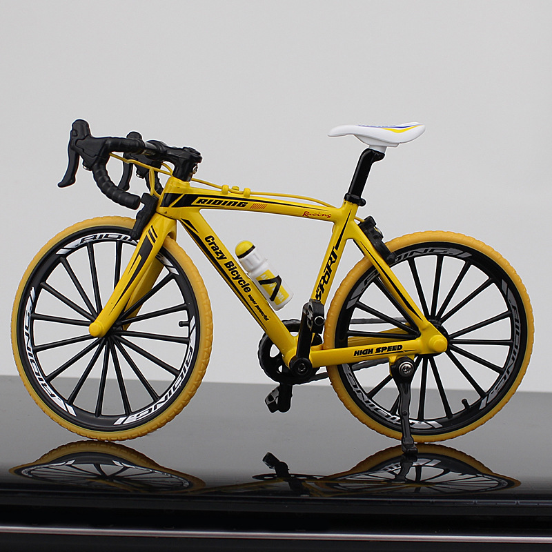 New Cross-Border Creative Alloy Simulation Bike Model Ornaments Mini Bicycle Toy Model Collection Gift