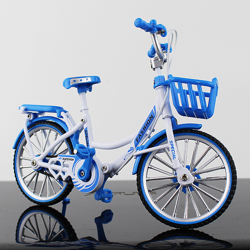 New Cross-Border Creative Alloy Simulation Bike Model Ornaments Mini Bicycle Toy Model Collection Gift
