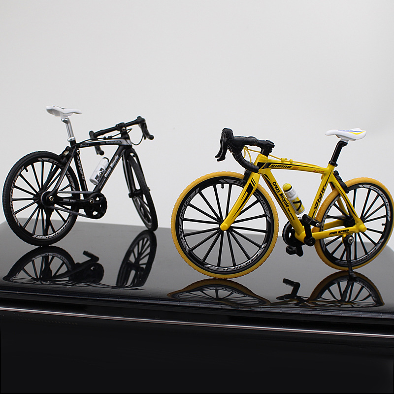 New Cross-Border Creative Alloy Simulation Bike Model Ornaments Mini Bicycle Toy Model Collection Gift
