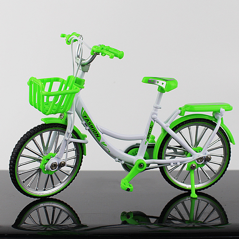 New Cross-Border Creative Alloy Simulation Bike Model Ornaments Mini Bicycle Toy Model Collection Gift