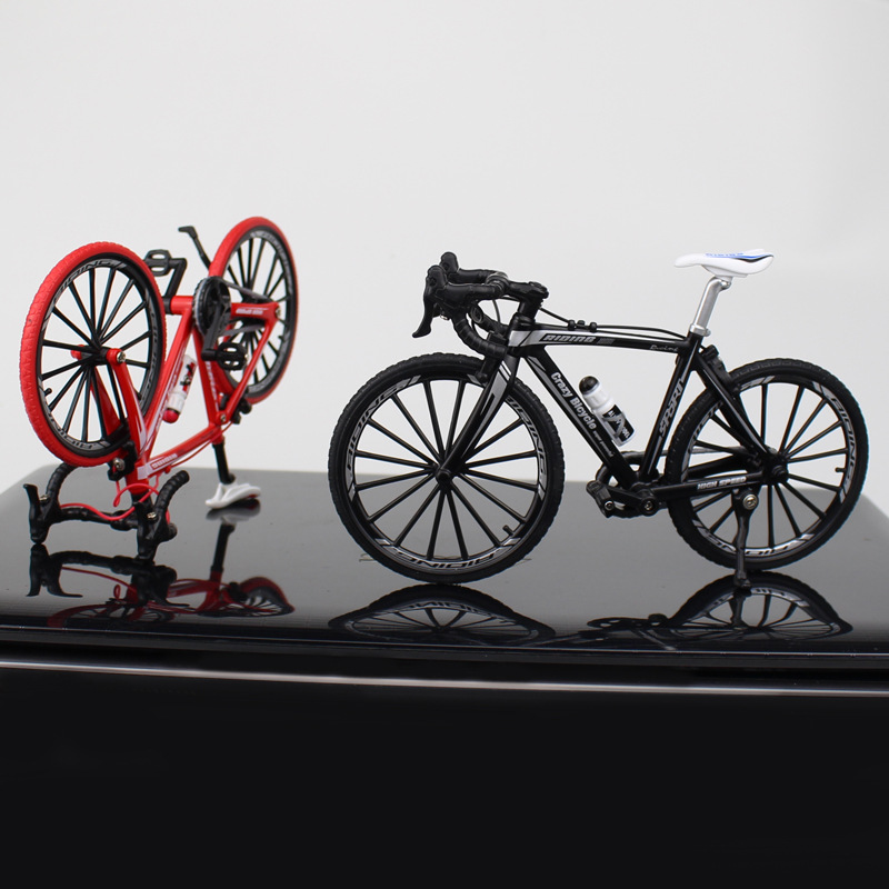 New Cross-Border Creative Alloy Simulation Bike Model Ornaments Mini Bicycle Toy Model Collection Gift