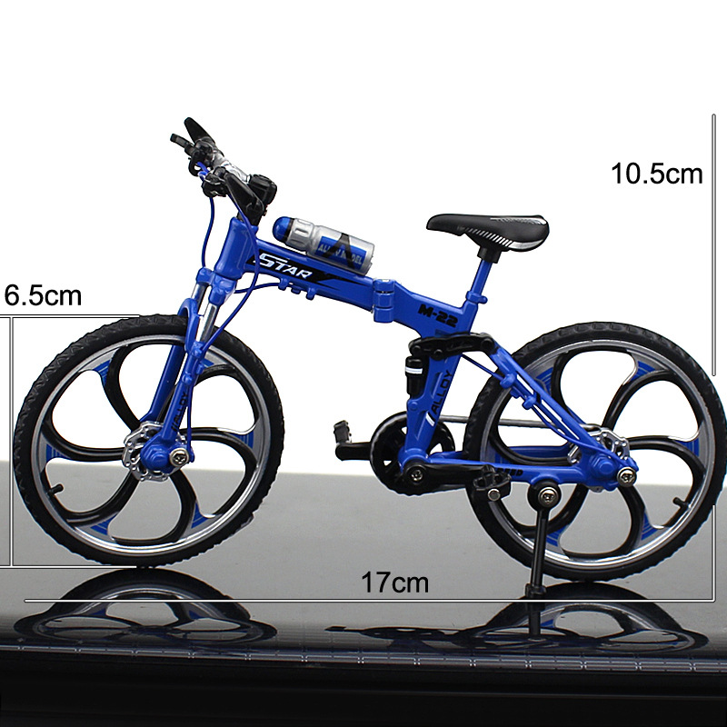 New Cross-Border Creative Alloy Simulation Bike Model Ornaments Mini Bicycle Toy Model Collection Gift