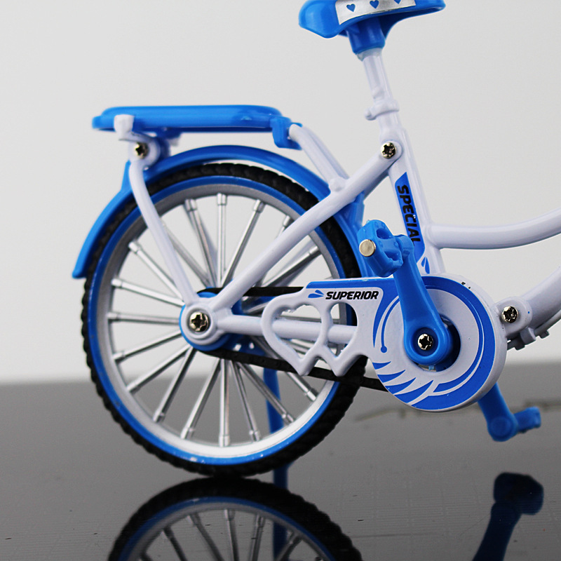 New Cross-Border Creative Alloy Simulation Bike Model Ornaments Mini Bicycle Toy Model Collection Gift