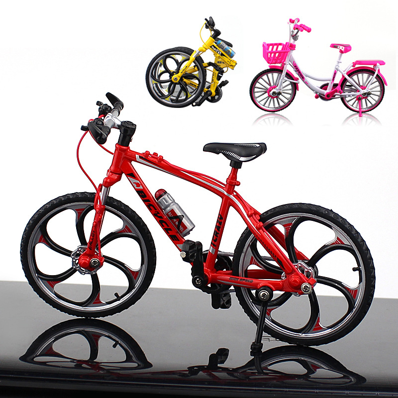 New Cross-Border Creative Alloy Simulation Bike Model Ornaments Mini Bicycle Toy Model Collection Gift