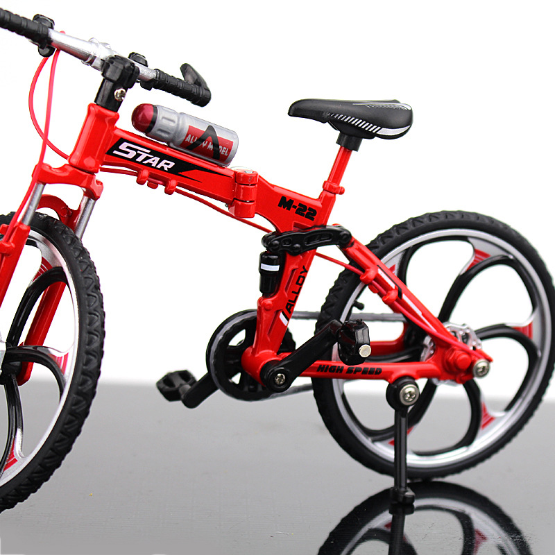 New Cross-Border Creative Alloy Simulation Bike Model Ornaments Mini Bicycle Toy Model Collection Gift