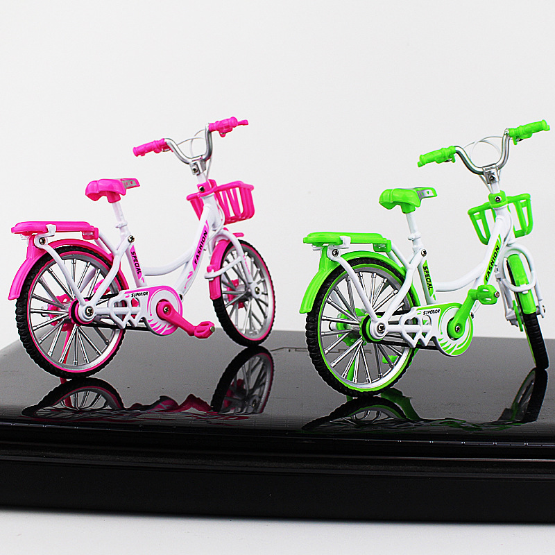 New Cross-Border Creative Alloy Simulation Bike Model Ornaments Mini Bicycle Toy Model Collection Gift