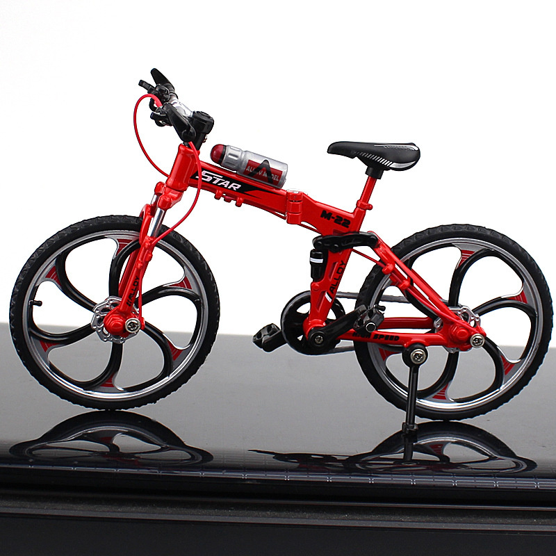 New Cross-Border Creative Alloy Simulation Bike Model Ornaments Mini Bicycle Toy Model Collection Gift