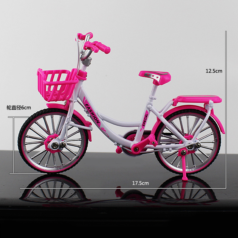 New Cross-Border Creative Alloy Simulation Bike Model Ornaments Mini Bicycle Toy Model Collection Gift