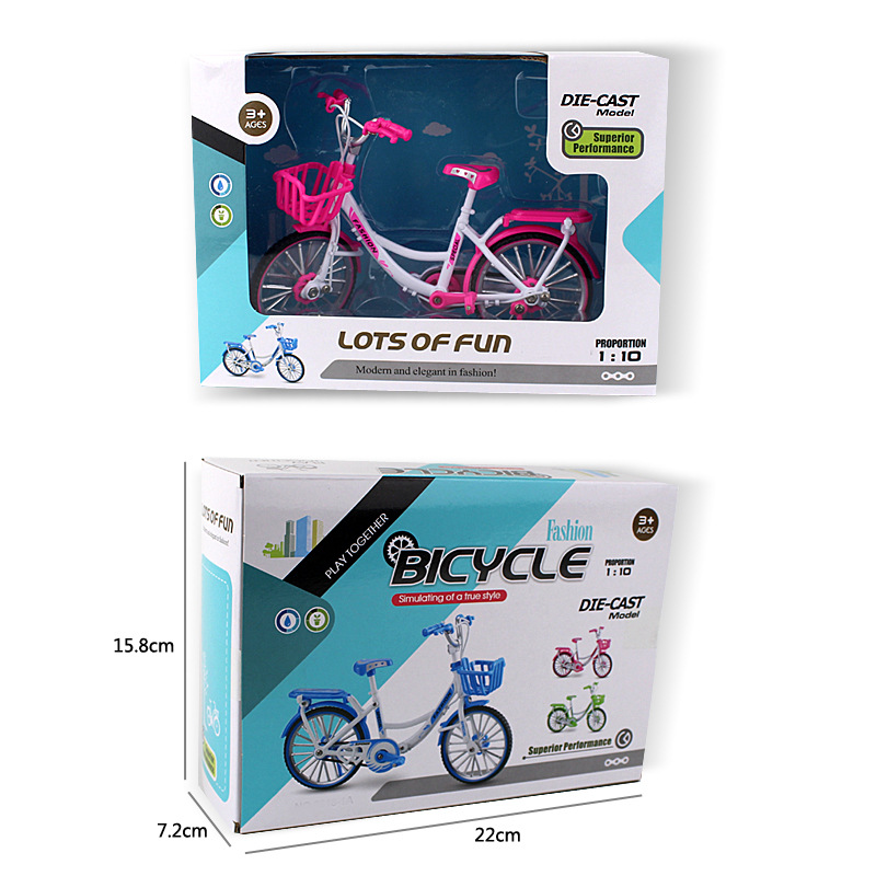 New Cross-Border Creative Alloy Simulation Bike Model Ornaments Mini Bicycle Toy Model Collection Gift