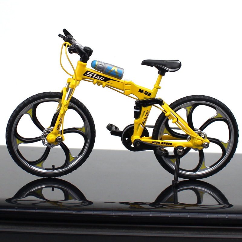 New Cross-Border Creative Alloy Simulation Bike Model Ornaments Mini Bicycle Toy Model Collection Gift