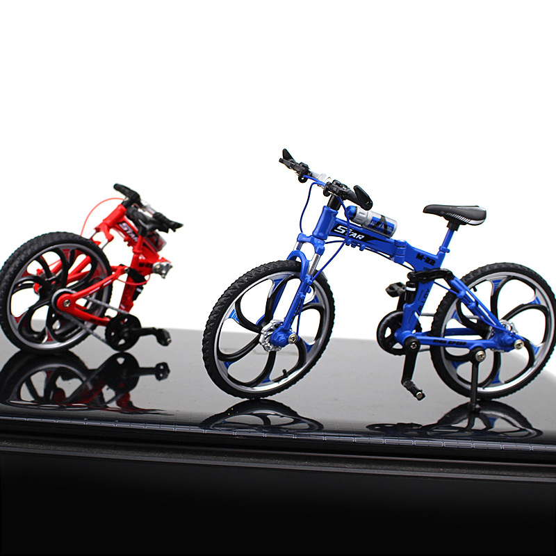 New Cross-Border Creative Alloy Simulation Bike Model Ornaments Mini Bicycle Toy Model Collection Gift