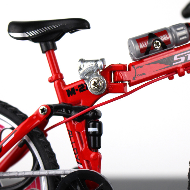 New Cross-Border Creative Alloy Simulation Bike Model Ornaments Mini Bicycle Toy Model Collection Gift
