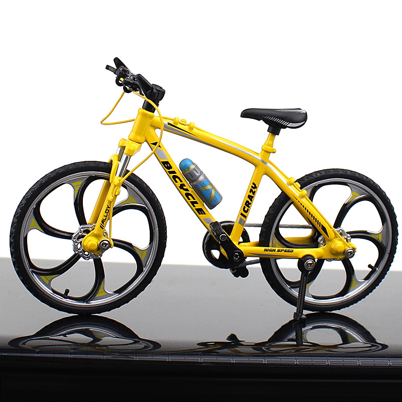 New Cross-Border Creative Alloy Simulation Bike Model Ornaments Mini Bicycle Toy Model Collection Gift