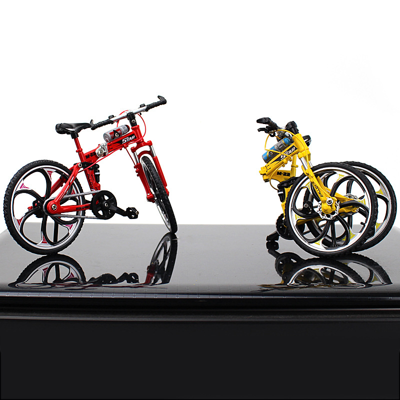 New Cross-Border Creative Alloy Simulation Bike Model Ornaments Mini Bicycle Toy Model Collection Gift