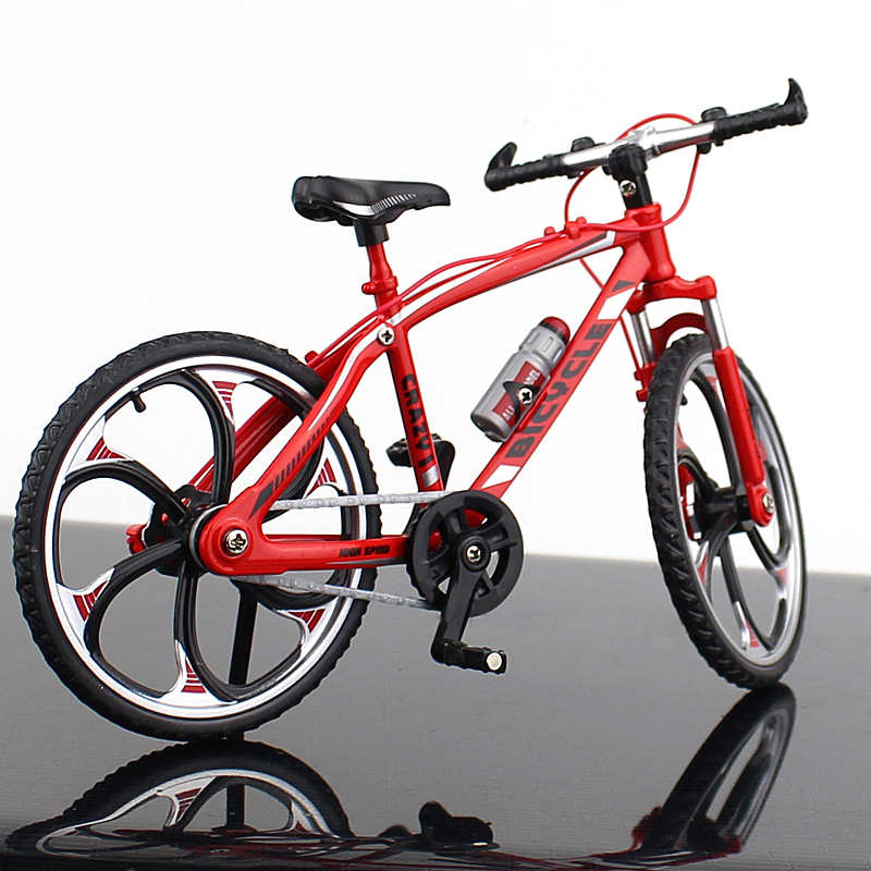 New Cross-Border Creative Alloy Simulation Bike Model Ornaments Mini Bicycle Toy Model Collection Gift