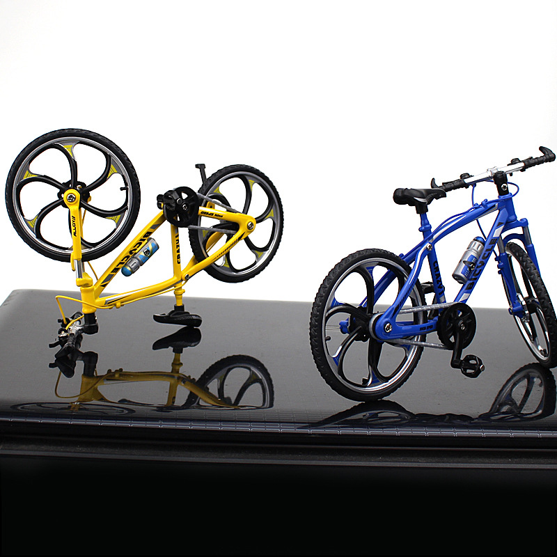 New Cross-Border Creative Alloy Simulation Bike Model Ornaments Mini Bicycle Toy Model Collection Gift