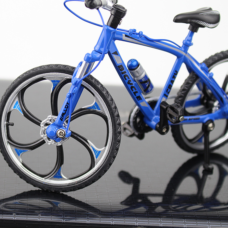 New Cross-Border Creative Alloy Simulation Bike Model Ornaments Mini Bicycle Toy Model Collection Gift