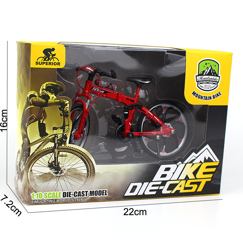 New Cross-Border Creative Alloy Simulation Bike Model Ornaments Mini Bicycle Toy Model Collection Gift
